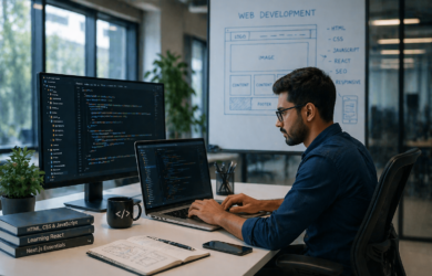Web Development Services in Ahmedabad by Growtrix Technologies for modern business websites