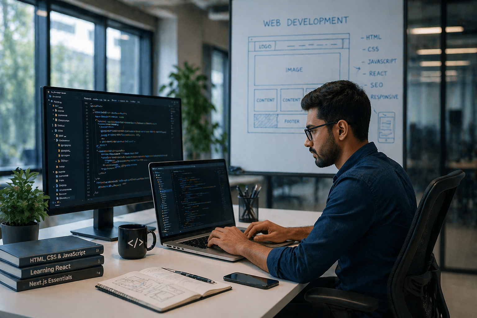 Web Development Services in Ahmedabad by Growtrix Technologies for modern business websites